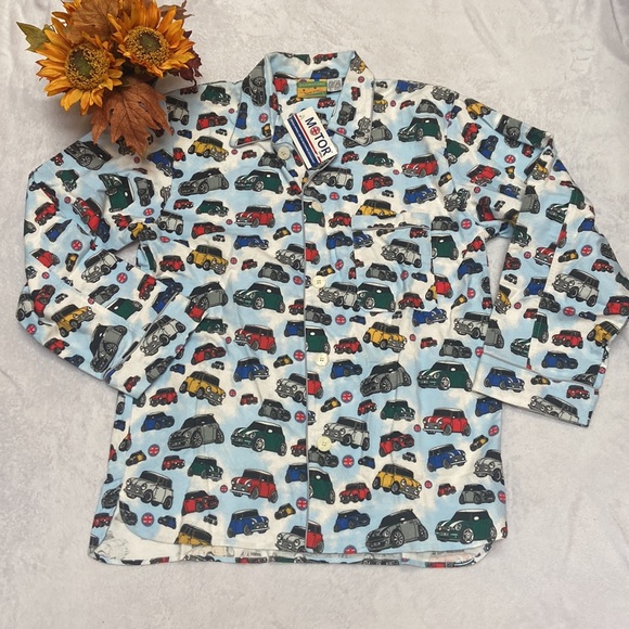 NWT PAJAMARAMA Size L Car Print Pajama Set - Picture 2 of 8